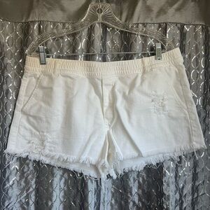Aerie White Jean Shorts
